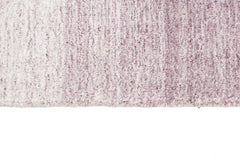 300x80 cm Indian Wool/Viscose Purple Rug-Porpra, Purple - Rugmaster