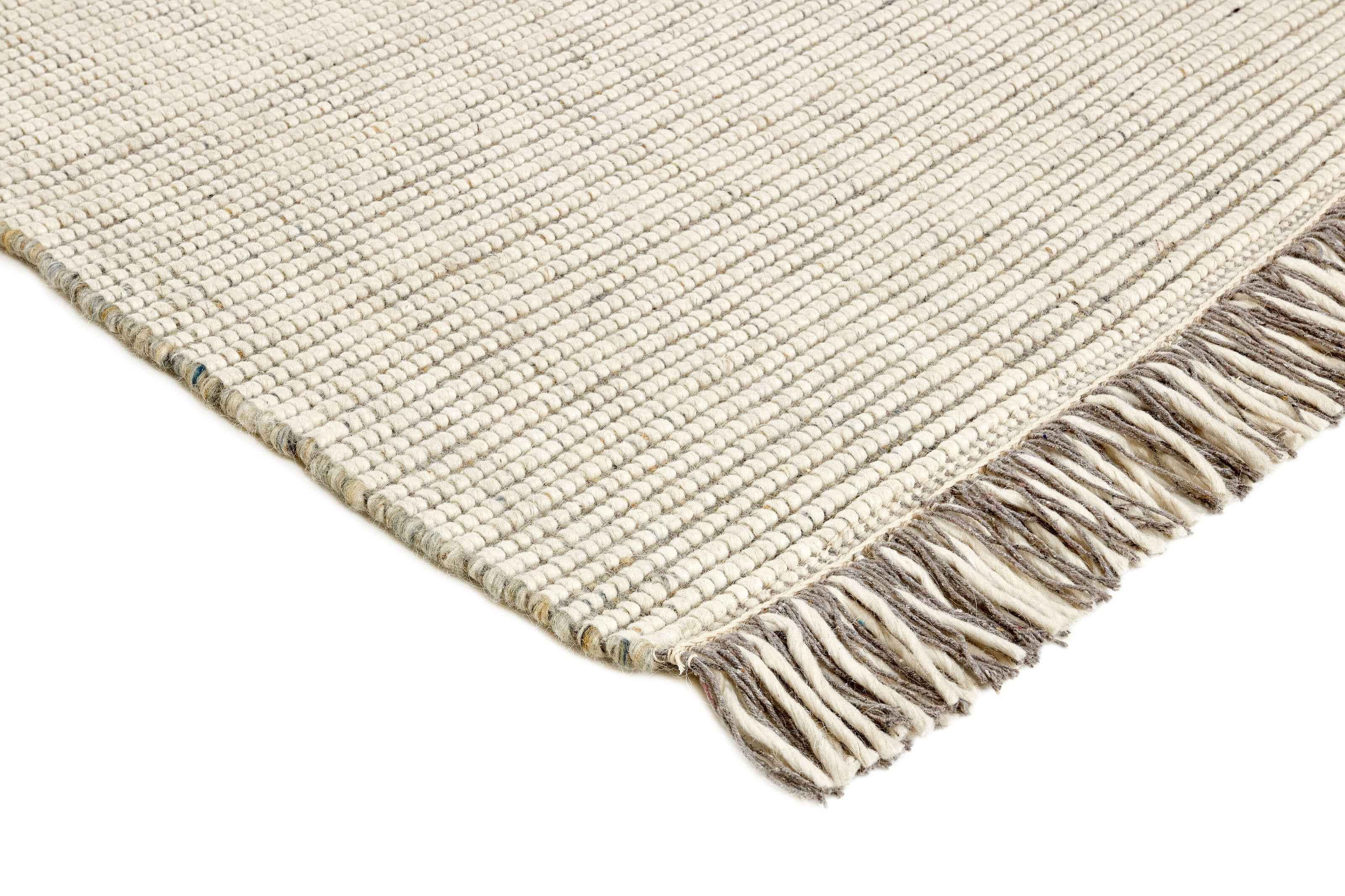 300x300 cm Indian Wool Multicolor Rug-5971A, Grey White - Rugmaster
