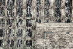 300x250 cm  Indian Wool Multicolor Rug-Cliff, Charcoal