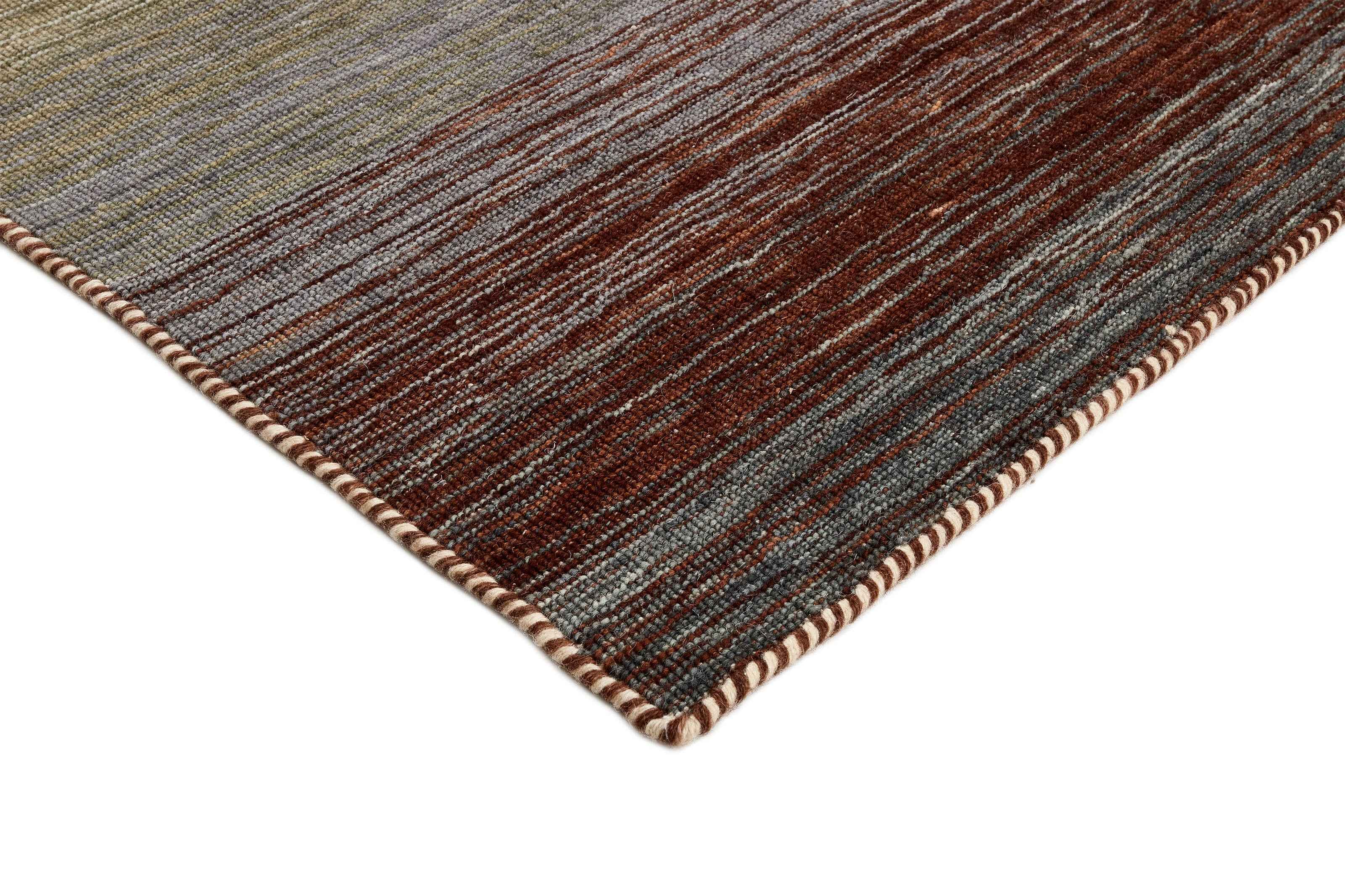 300x300 cm Indian Wool Multicolor Rug-HLD180805, Black Terra - Rugmaster