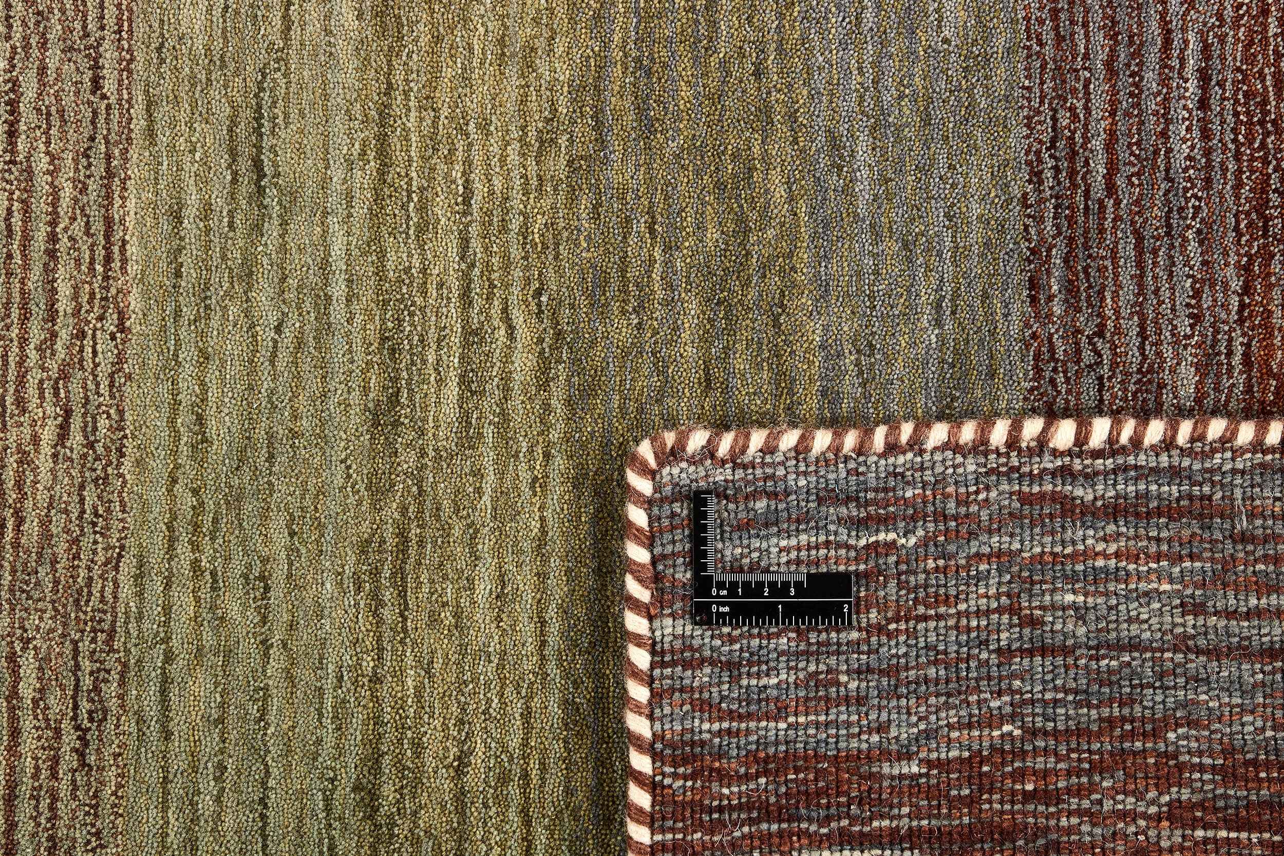 300 x 300 cm Indian Wool Beige Rug-Robusto, Dark Brown - Rugmaster