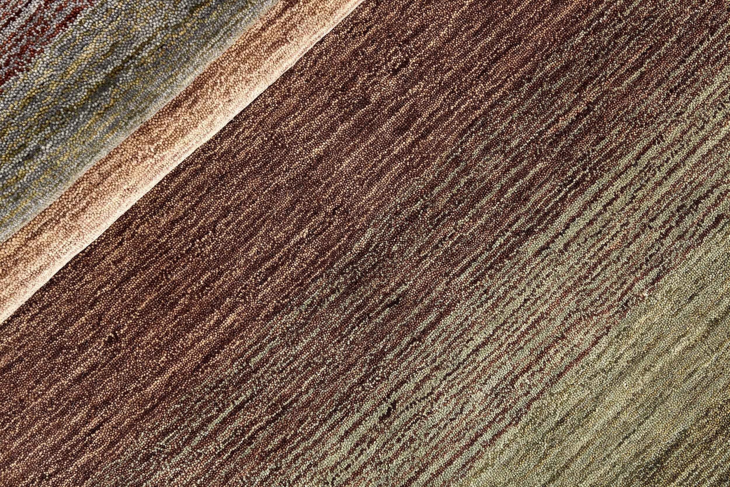 300 x 300 cm Indian Wool Beige Rug-Robusto, Dark Brown - Rugmaster