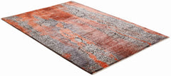 302x302 cm Indian Wool/Viscose Multicolor Rug-840233 - Rugmaster