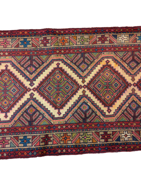 303 x 74 cm KARAJEH Red Rug - Rugoutlet