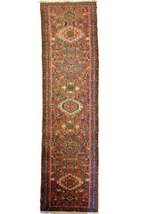 322 x 75 cm Karajeh Red Rug - Rugoutlet