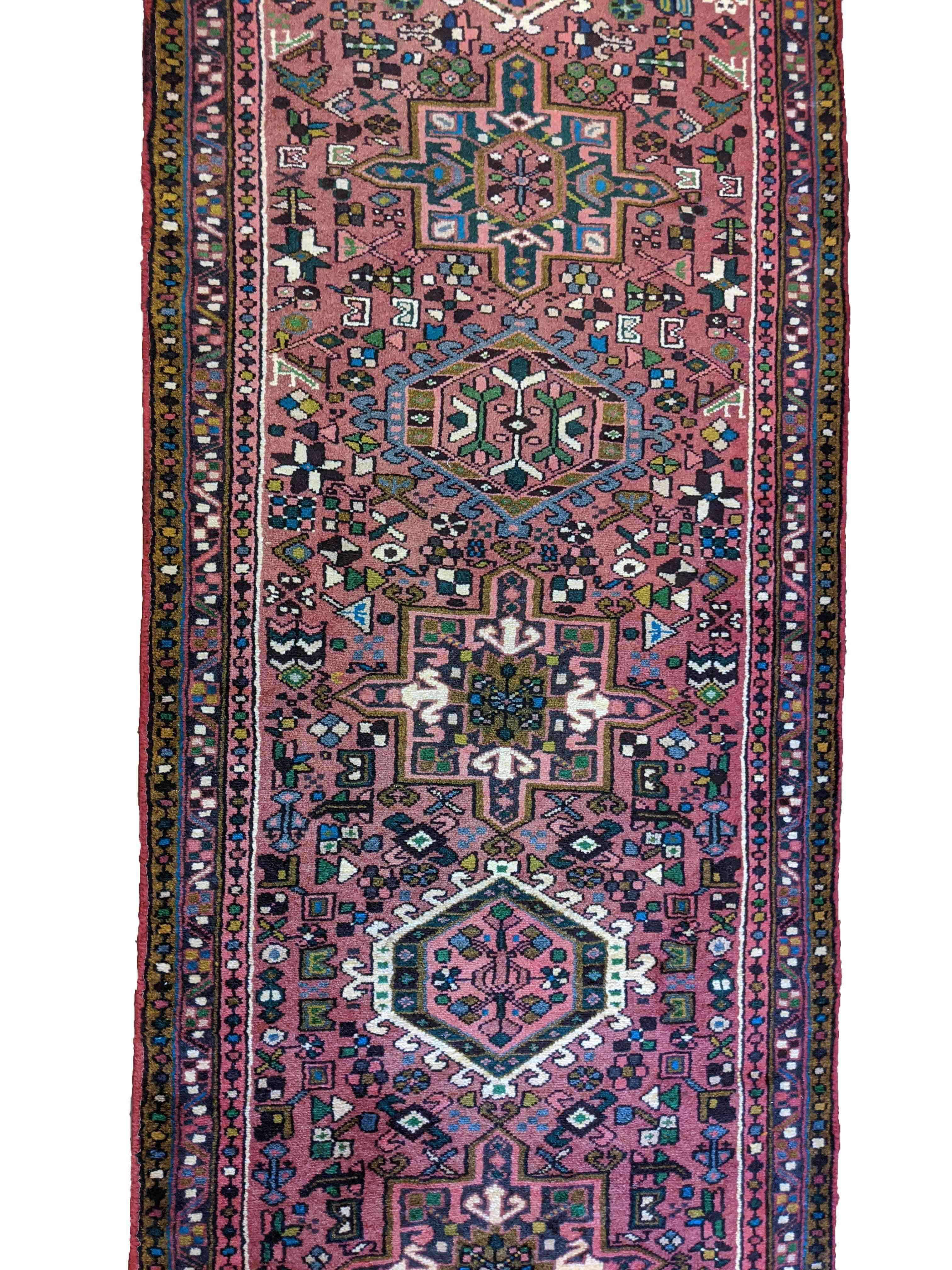 322 x 75 cm Karajeh Red Rug - Rugmaster