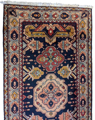 34 x 095 cm Kazak Blue Rug - Rugoutlet