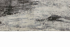 342x342 cm Indian Wool/Viscose Black Rug-840231 - Rugmaster