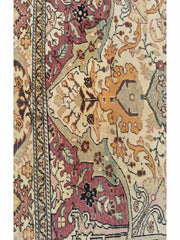 345 x 226 cm Anatolian Distressed Yellow Large Rug - Rugoutlet