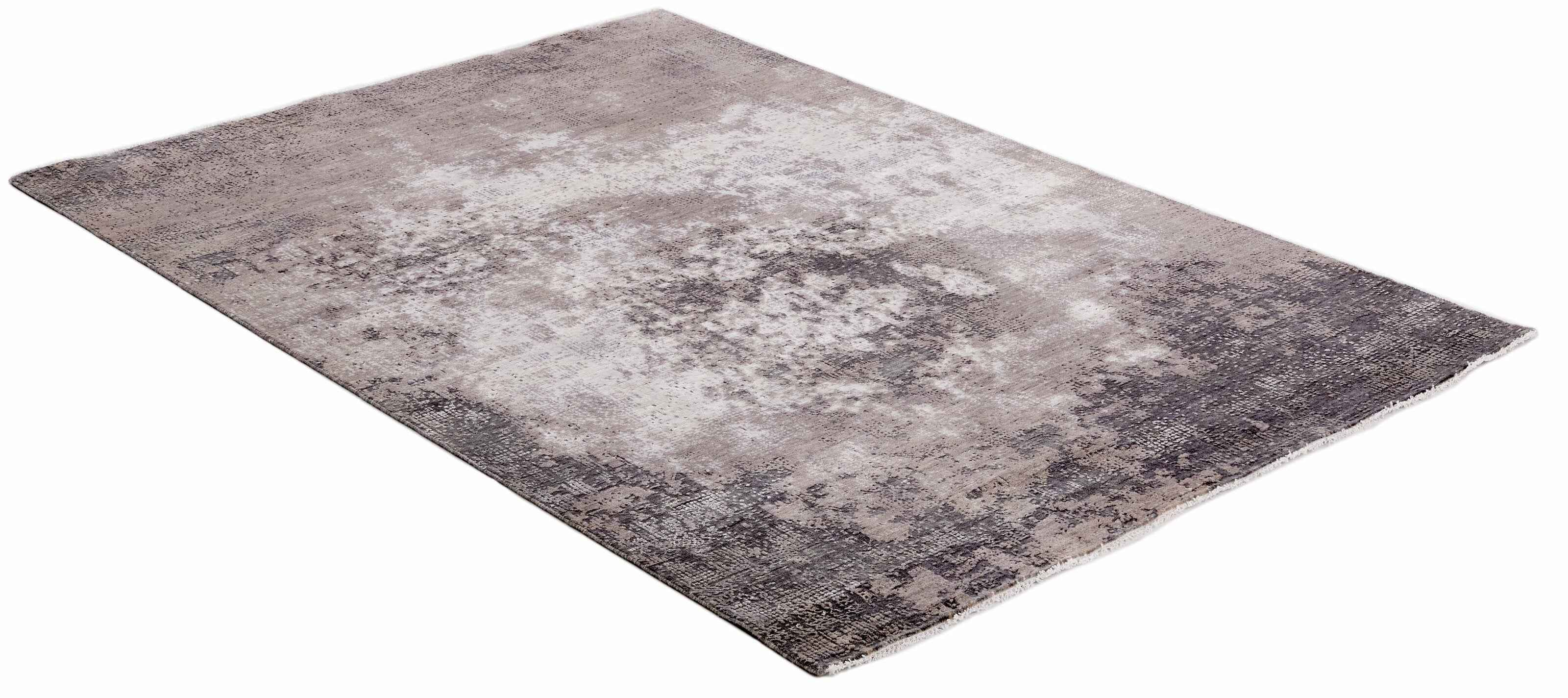 348x348 cm Indian Wool/Viscose Multicolor Rug-840232 - Rugmaster