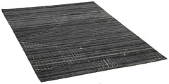 400 x 400 cm Indian Wool Black Rug-Fields, Natural - Rugmaster