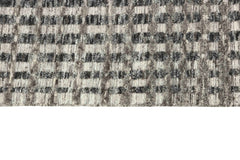 400 x 400 cm Indian Wool Black Rug-Cave, Beige - Rugmaster