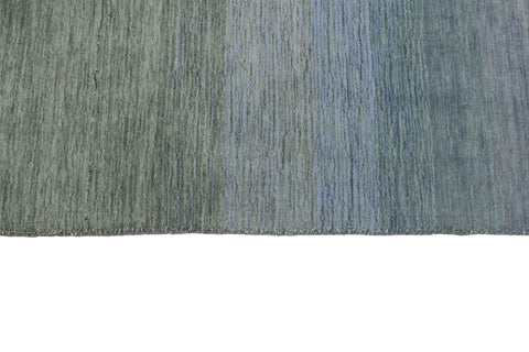 400x300 cm wool Blue Rug-6029, Black Red - Rugoutlet