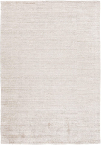 90x60 cm Indian Viscose Beige Rug-Robusto, Steel - Rugoutlet