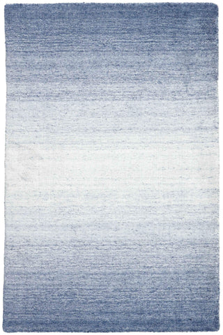 90x60 cm wool/Viscose Blue Rug-Blau, Blue - Rugoutlet