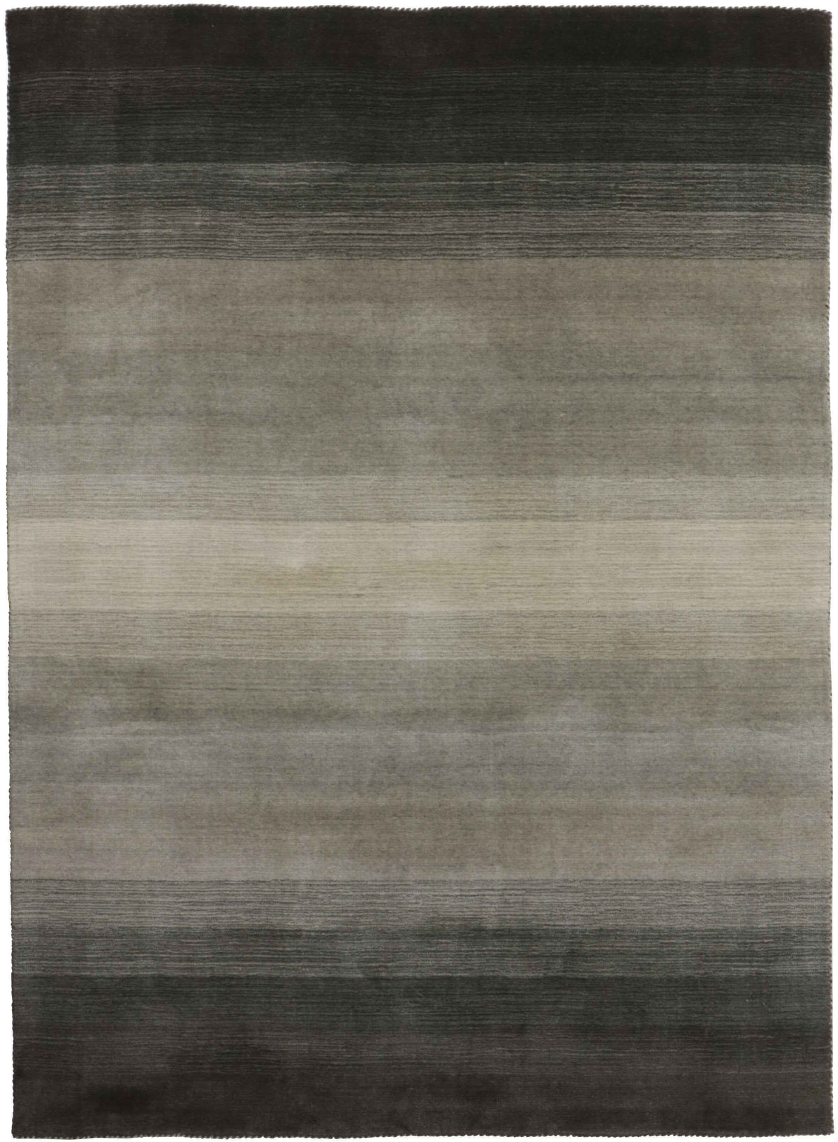 90x60 cm wool Beige Rug-6029, Natural Grey - Rugoutlet