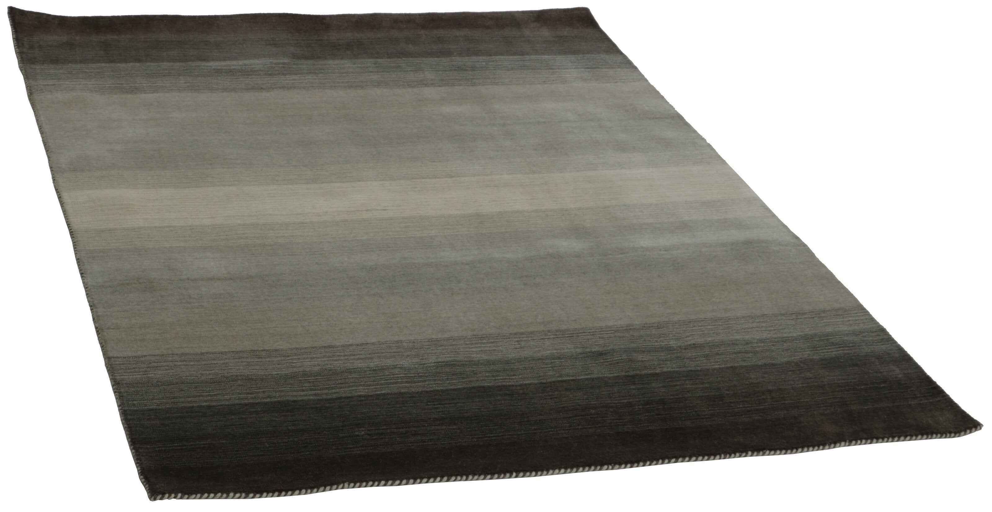 90x60 cm wool Beige Rug-6029, Natural Grey - Rugoutlet