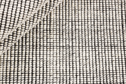 90x60 cm wool multicolour Rug-5971A, Steel Grey White - Rugoutlet