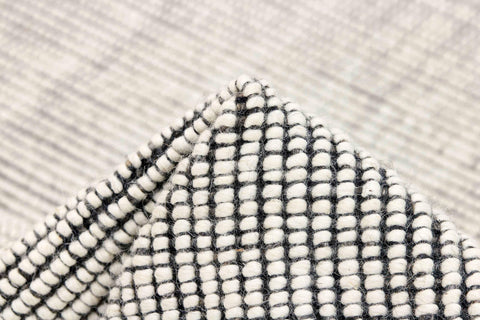 90x60 cm wool multicolour Rug-5971A, Steel Grey White - Rugoutlet