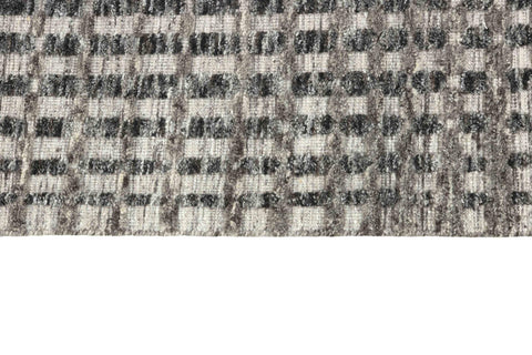 90x60 cm wool multicolour Rug-Cliff, Charcoal - Rugoutlet