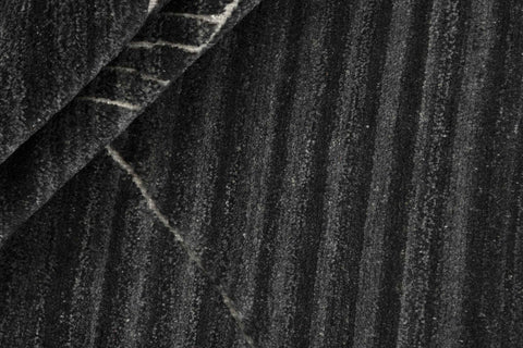 90x60 cm wool multicolour Rug-Fields, Charcoal - Rugoutlet