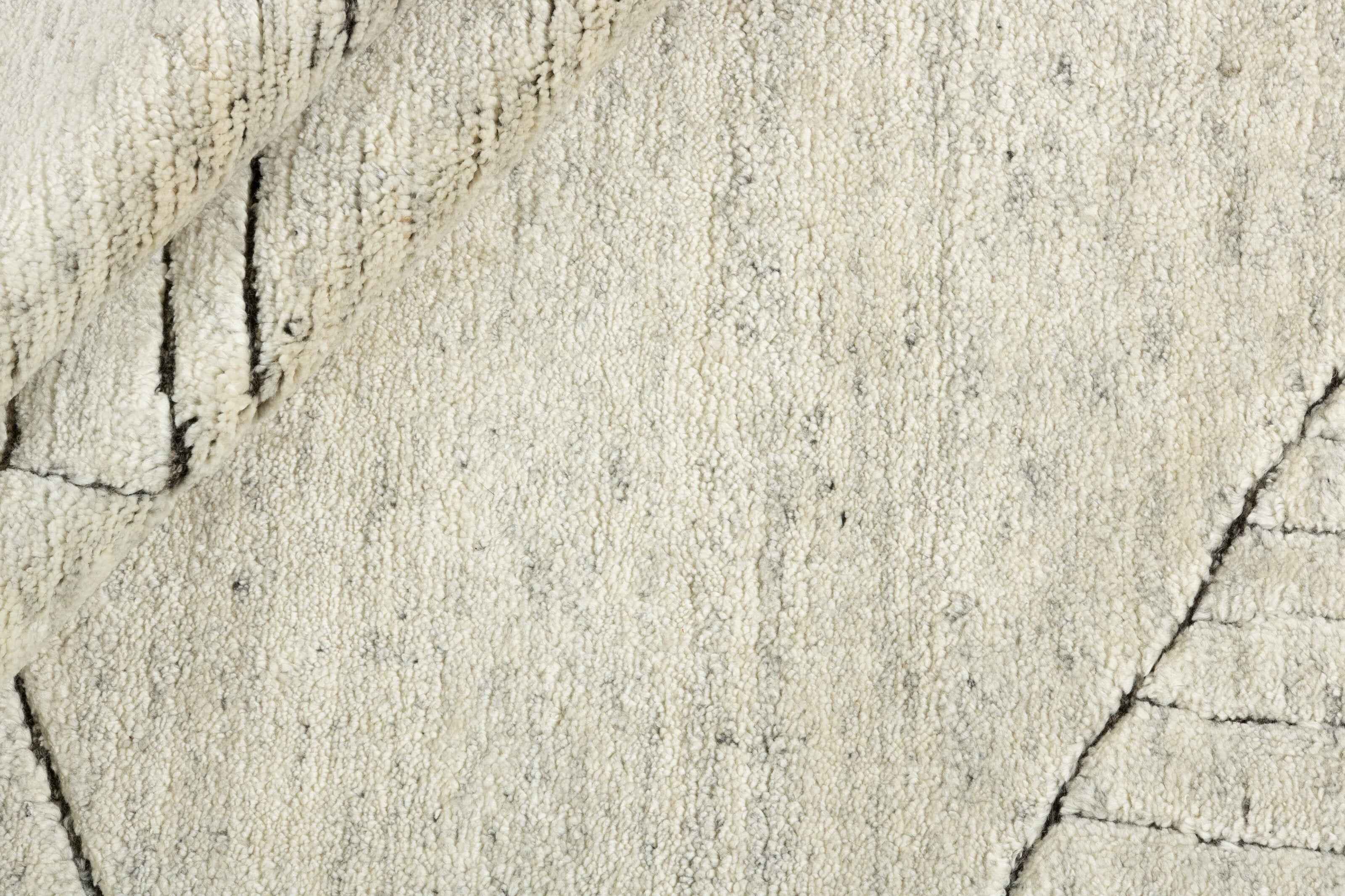 90x60 cm wool multicolour Rug-Fields, Natural - Rugoutlet