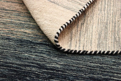 90x60 cm  Indian Wool Multicolor Rug-HLD181012 opt2, Grey Blue