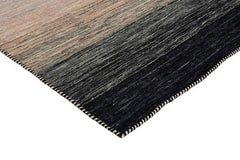 90x90 cm Indian Wool Multicolor Rug-HLD181012 opt2, Grey Blue - Rugmaster