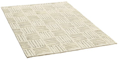 90x60 cm  Indian Wool Multicolor Rug-J-96-01, Caramel