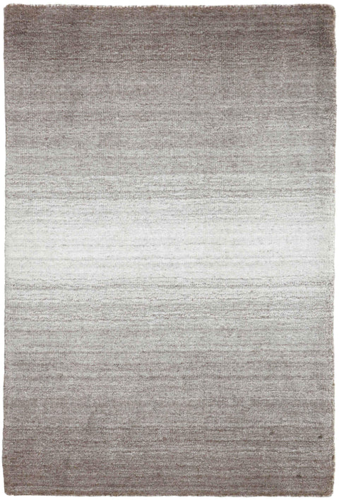 Wool / Viscose Brown & White Colour Hand-knotted Rug – Design 2