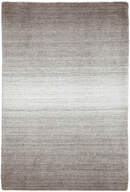 90x60 cm  Indian Wool/Viscose Brown Rug-Marr?, Brown