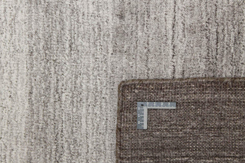 Wool / Viscose Brown & White Colour Hand-knotted Rug – Design 2