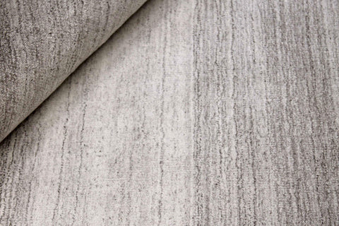 Wool / Viscose Brown & White Colour Hand-knotted Rug – Design 2