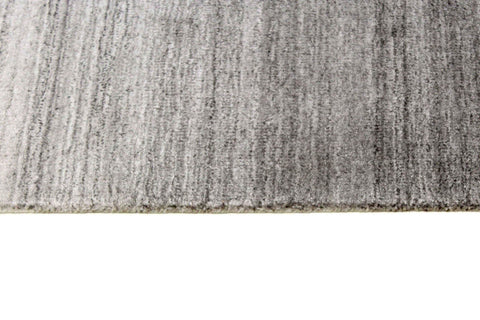Wool / Viscose Brown & White Colour Hand-knotted Rug – Design 2