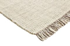 90x60 cm Indian Wool Multicolor Rug-5971A, Grey White - Rugmaster