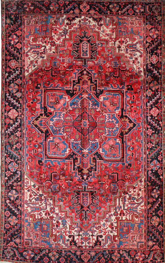 Blue and red persian Tabriz