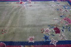 Pink Wool Rug 385 x 290 cm (12.63 x 9.51 ft)