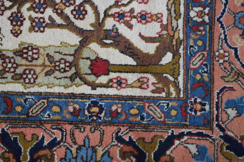 A traditional Persian Tabriz wool rug