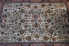 Old Persian Tabriz Wool Rug 396 x 290 cm (12.99 x 9.51 ft)