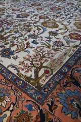 Old Persian Tabriz Wool Rug 396 x 290 cm (12.99 x 9.51 ft)