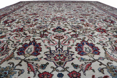 Old Persian Tabriz Wool Rug 350 x 270 cm (11.48 x 8.86 ft)