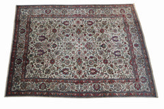 Old Persian Tabriz Wool Rug 350 x 270 cm (11.48 x 8.86 ft)