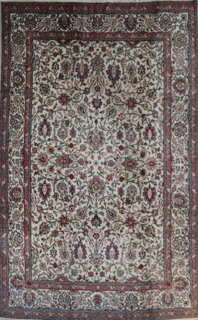 Old Persian Tabriz Wool Rug 350 x 270 cm (11.48 x 8.86 ft)