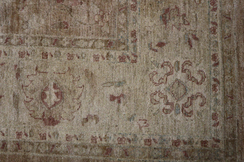 An earthy brown wool rug 