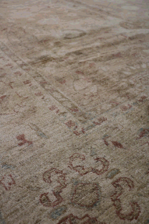 An earthy brown wool rug 