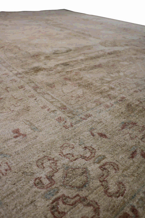An earthy brown wool rug 