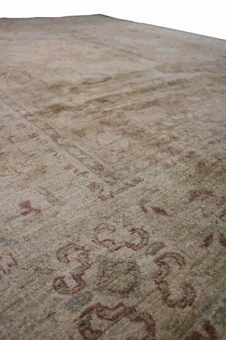 An earthy brown wool rug 