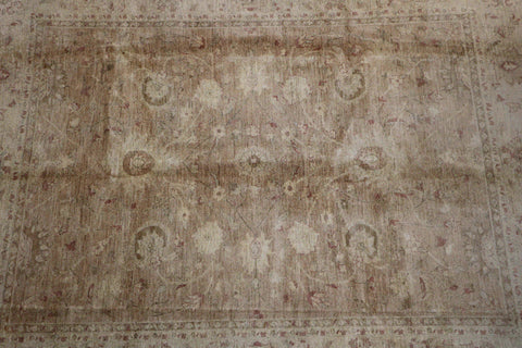 An earthy brown wool rug 