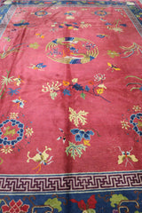 Old Chinese Wool Rug 360 x 270 cm (11.81 x 8.86 ft)