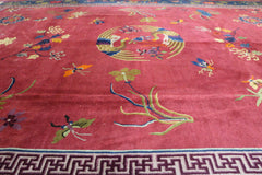 Old Chinese Wool Rug 360 x 270 cm (11.81 x 8.86 ft)